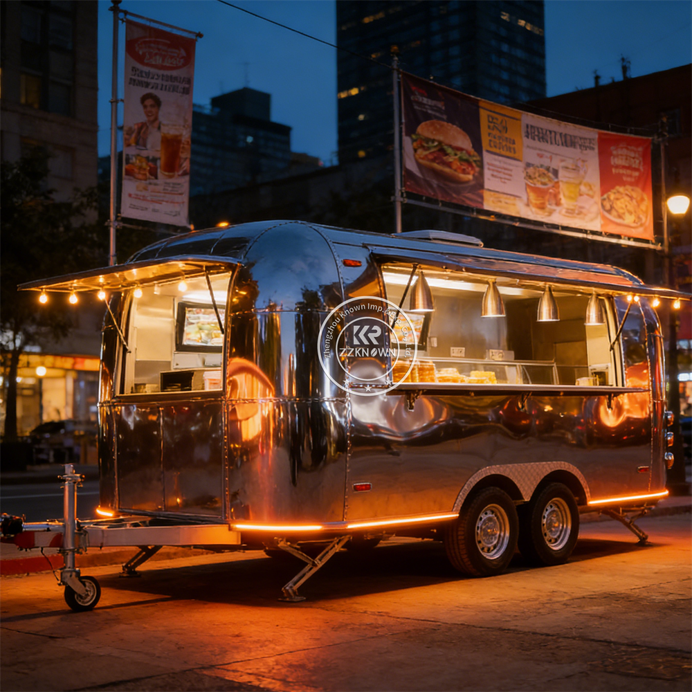 Commercial Kitchen Trailer - Commercial Pizza Coffee Truck Street Catering