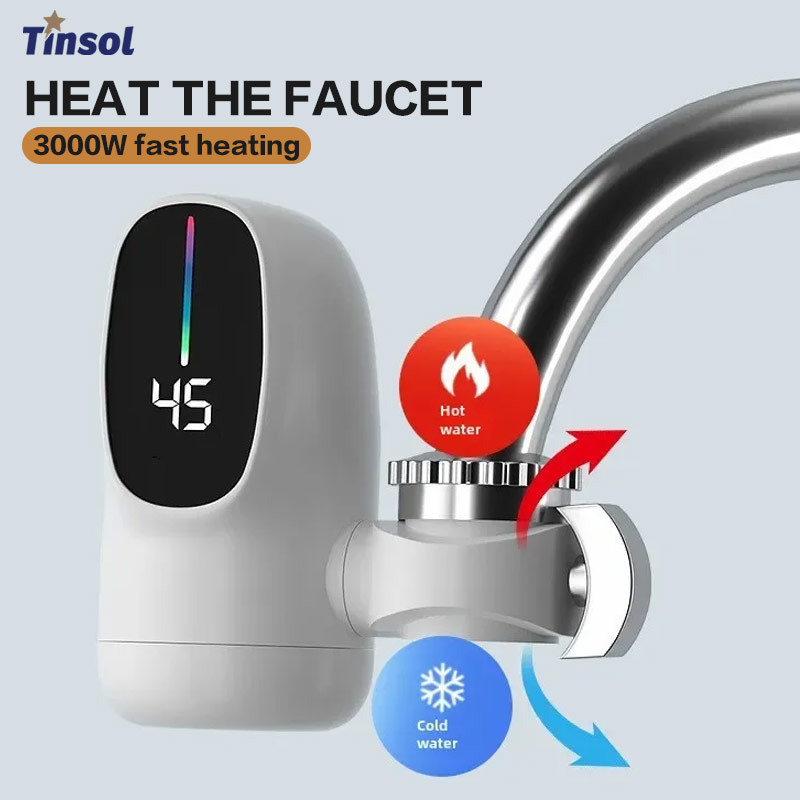 Commercial Kitchen Tap - TINSOL 3000W Instant Hot Faucet Hot