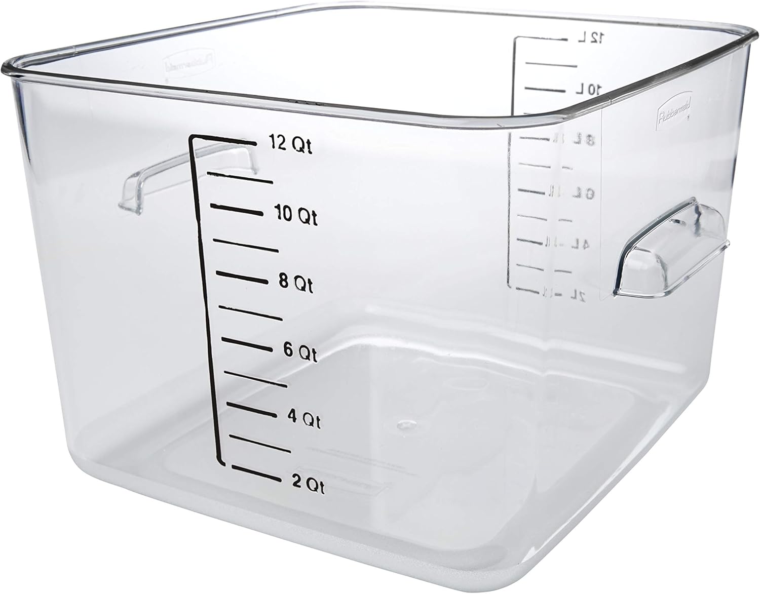 Commercial Kitchen Quart Containers - Commercial Products Space Saving Square Food