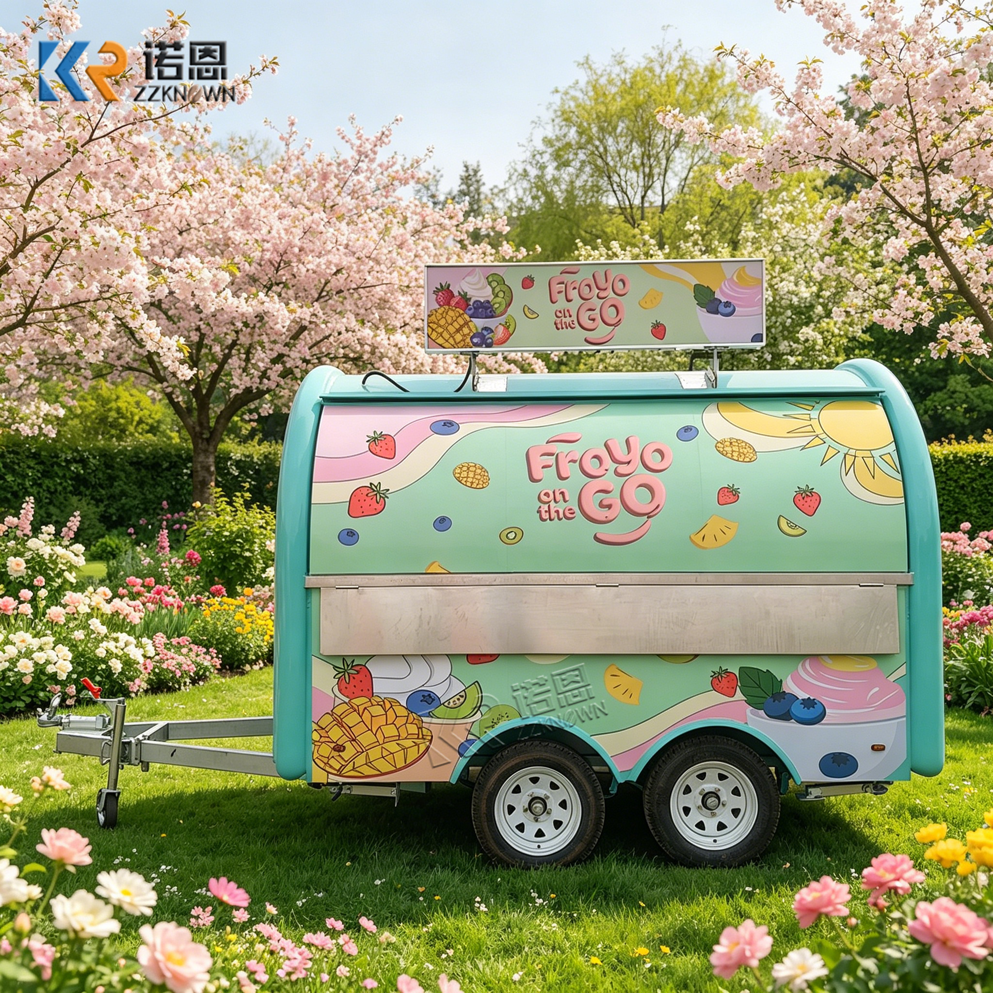 Commercial Kitchen Trailer - Mobile Ice Cream Trailer Coffee Burger
