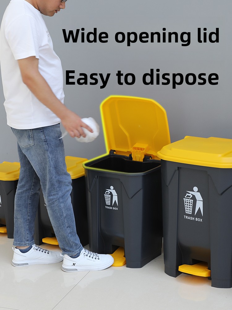Commercial Kitchen Garbage Can - Large Capaci Foot Pedal Tra Can