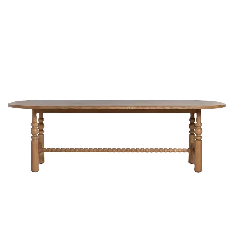 Commercial Kitchen Set - Nordic Vintage Oak Dining Tables Rectangular