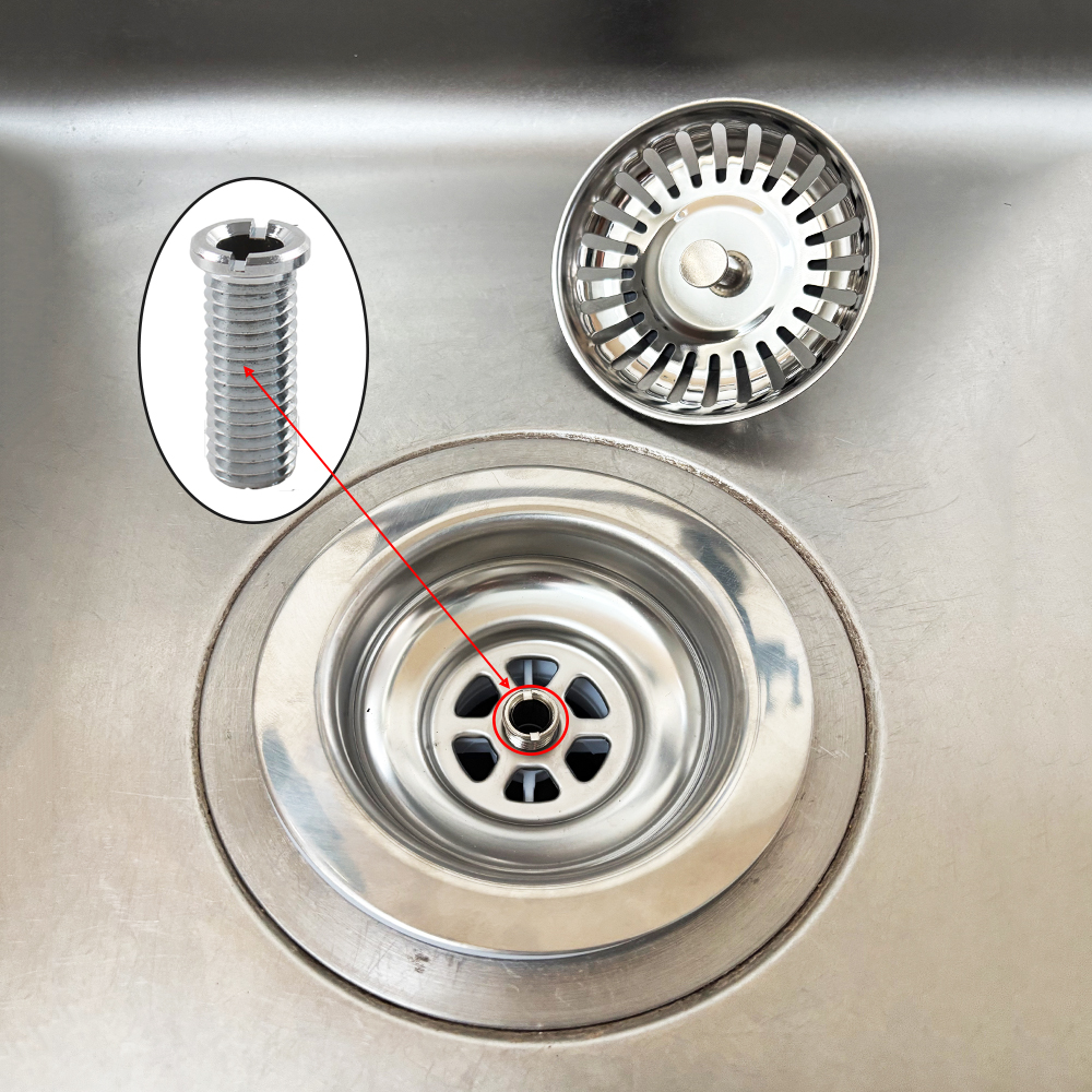 Commercial Kitchen Bin - 33-70mm M12 Screw For Kitchen Sink