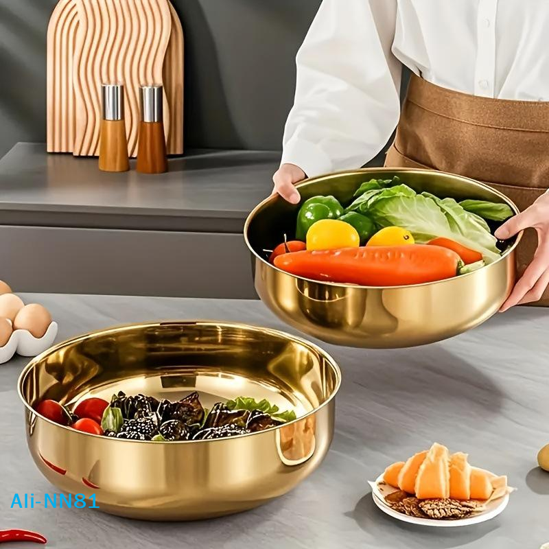 Commercial Kitchen Dishwasher - 【N】Stainless Steel Mixing Bowl With Lid