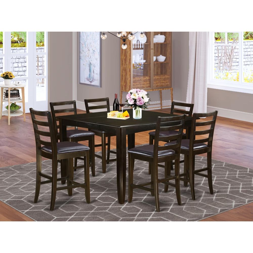 Commercial Kitchen Set - FAIR7CAPLC 7 Piece Counter Height Dining