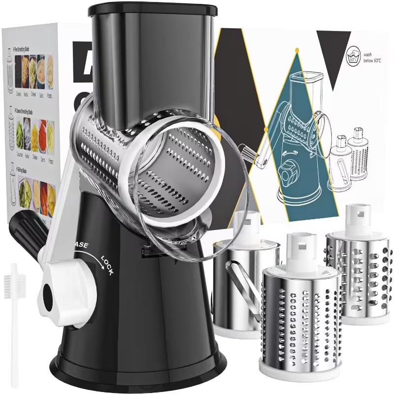 Commercial Kitchen Dishwasher - Stainless Steel Rotary Drum Grater –