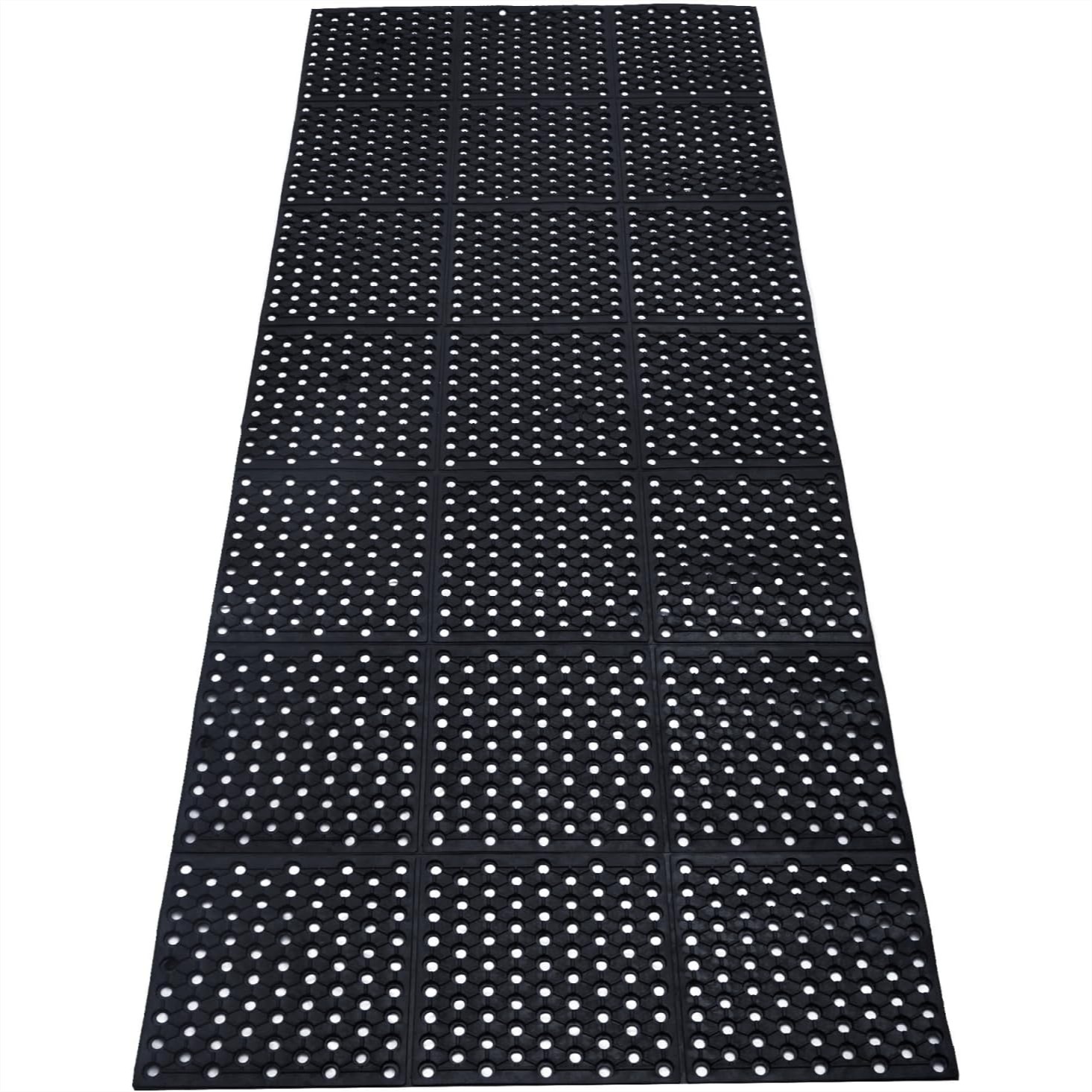 Commercial Kitchen Mats - Anti-Fatigue Drainage Rubber Mat, 83x35 Commercial