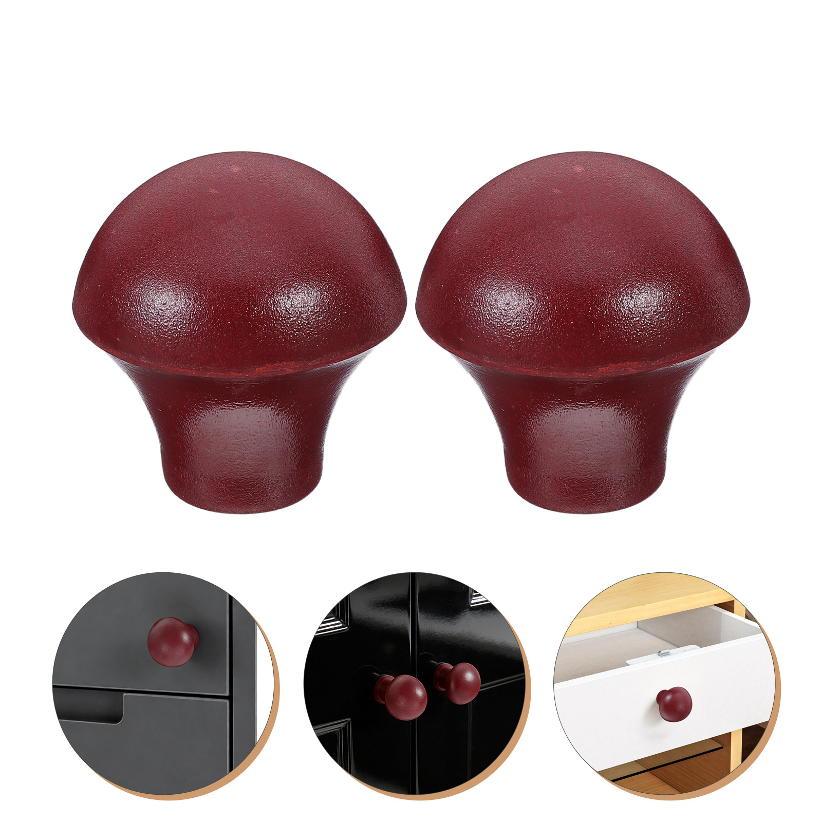 Commercial Kitchen Hardware - 2Pcs Steam Cabinet Mushroom Knob -