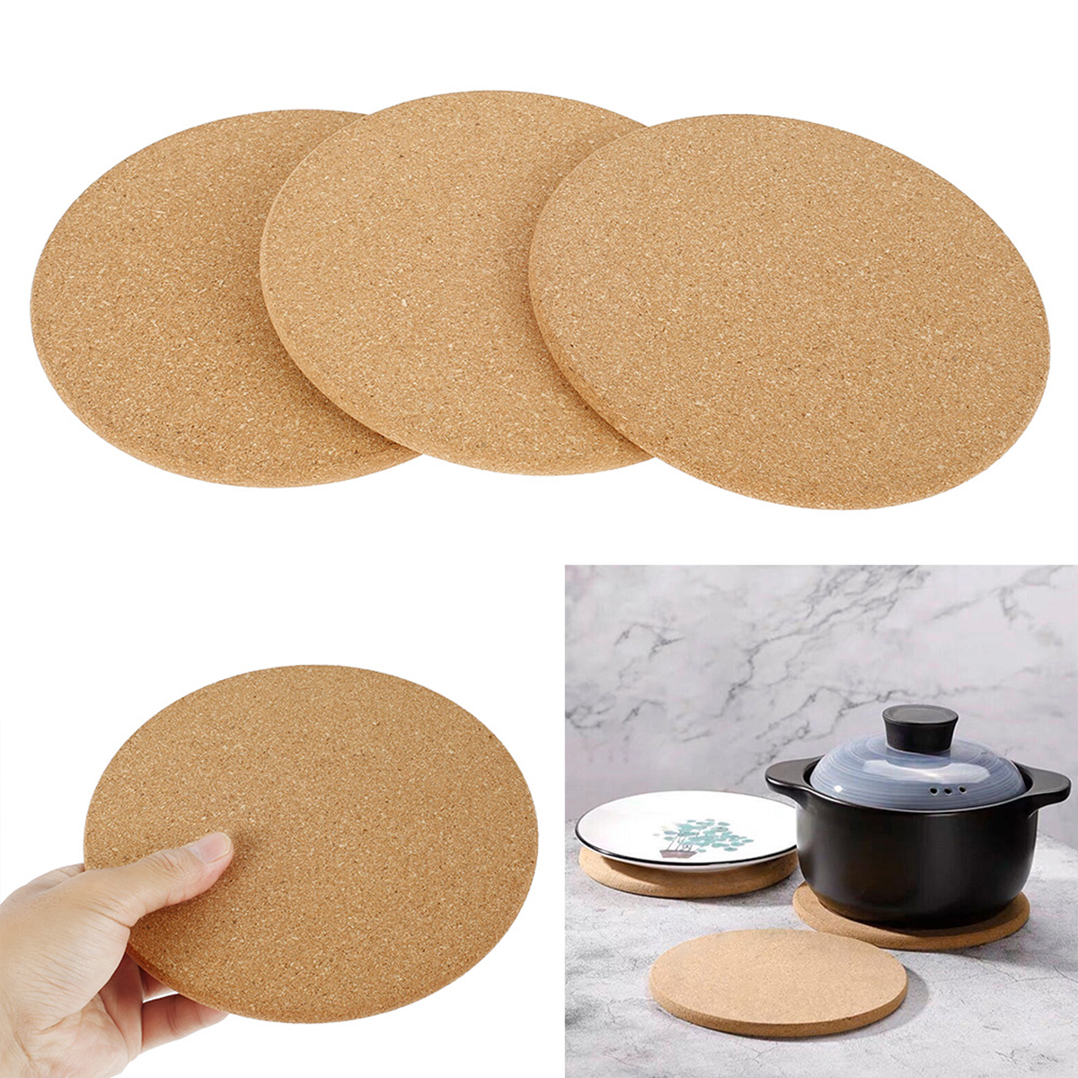 Cork Pot Holder Heat Resistant - Commercial Kitchen Mats ulasan dan harga