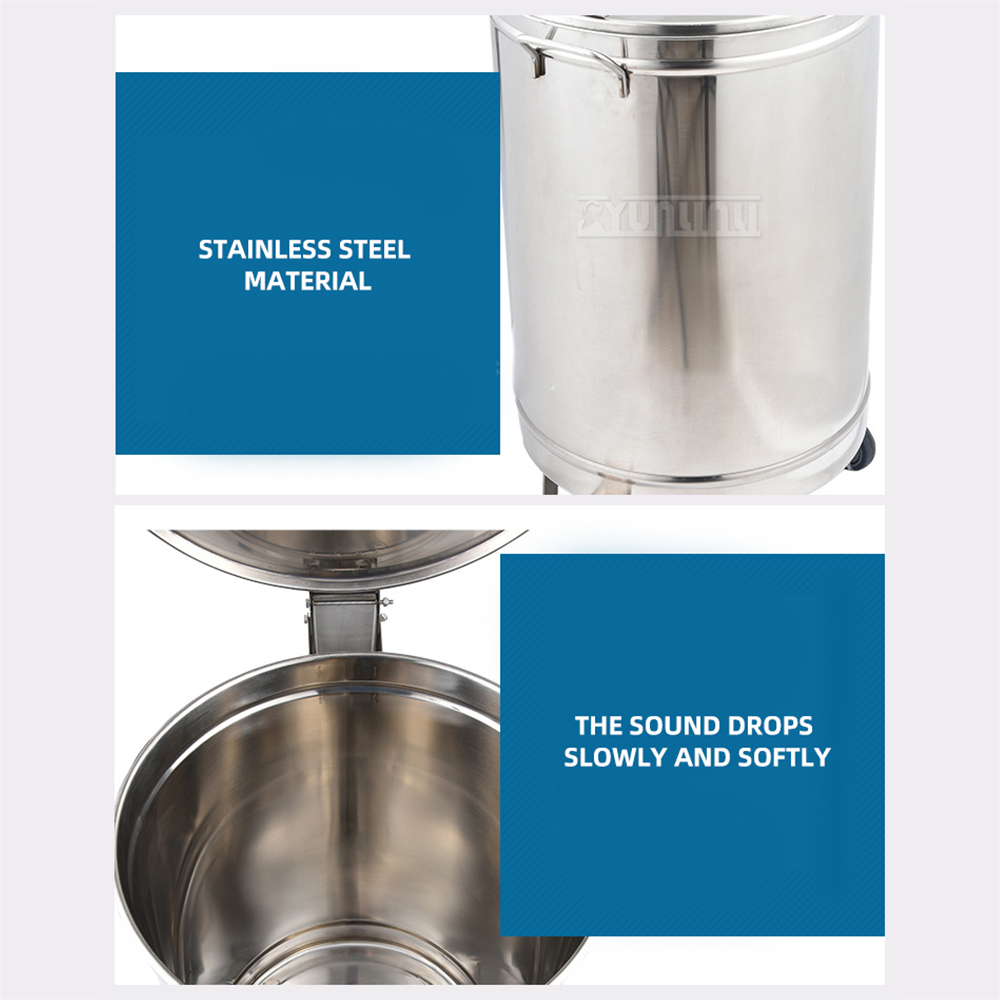 Stainless Steel Step Trash Can - Commercial Kitchen Garbage Can ulasan dan harga