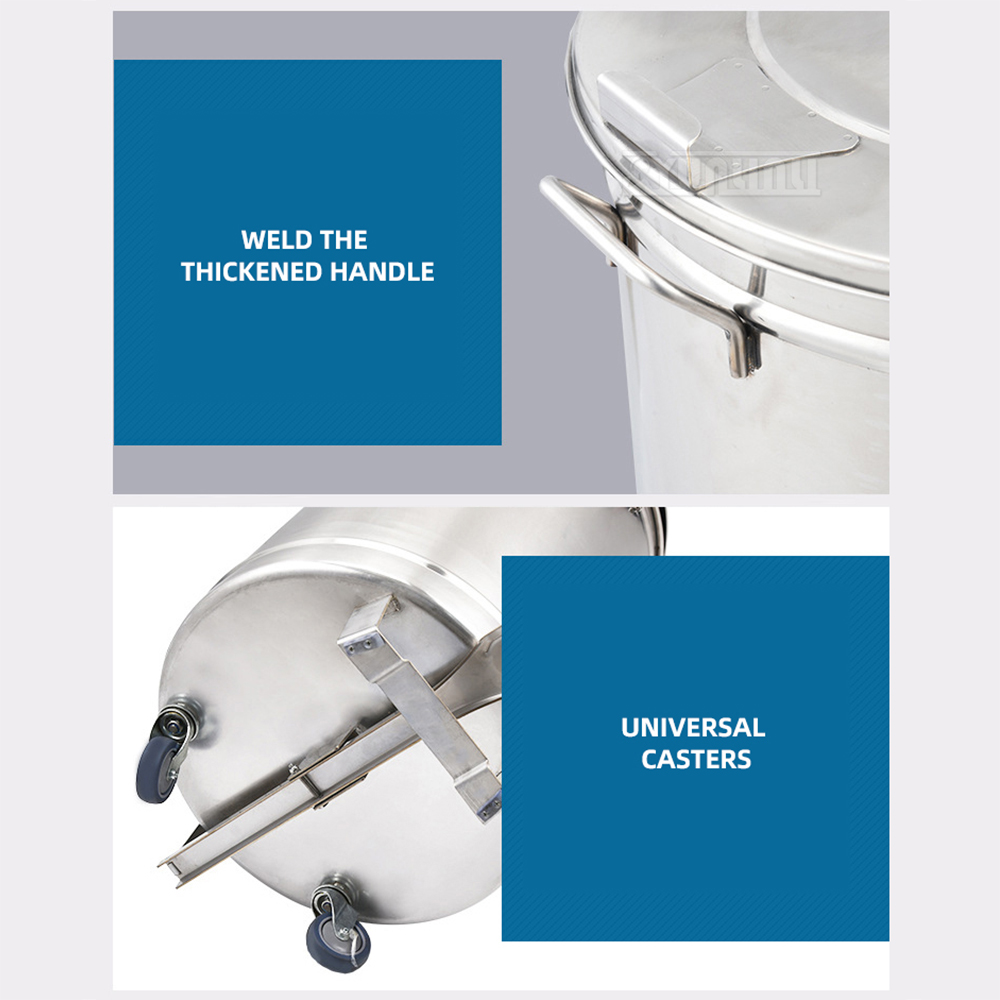Stainless Steel Step Trash Can - Commercial Kitchen Garbage Can ulasan dan harga
