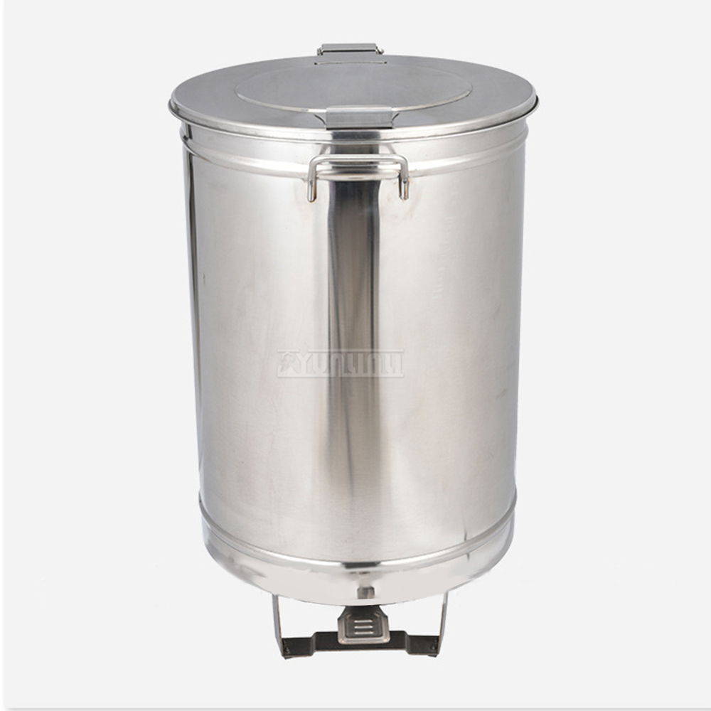 Stainless Steel Step Trash Can - Commercial Kitchen Garbage Can ulasan dan harga