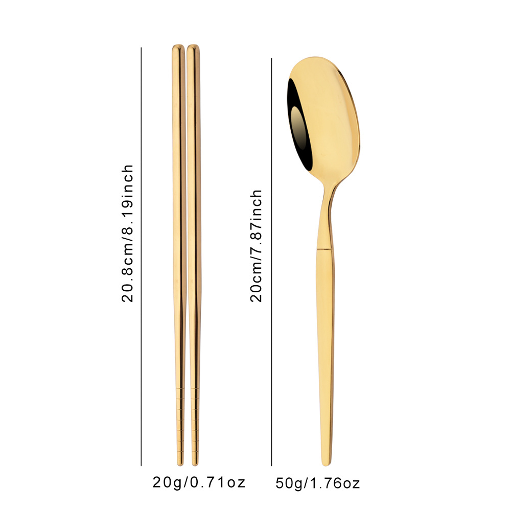 8Pcs Korean White Golden Dinne - Commercial Kitchen Set ulasan dan harga