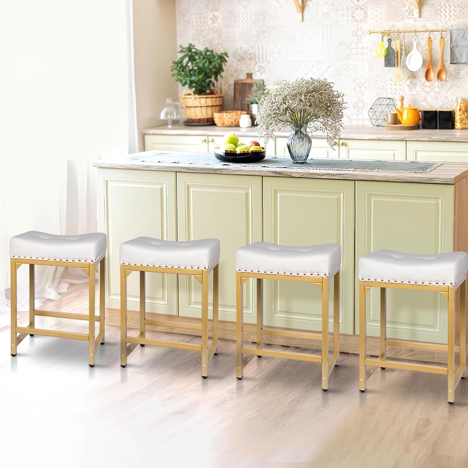Bar Stools Set of 2, Counter H - Commercial Kitchen Island ulasan dan harga