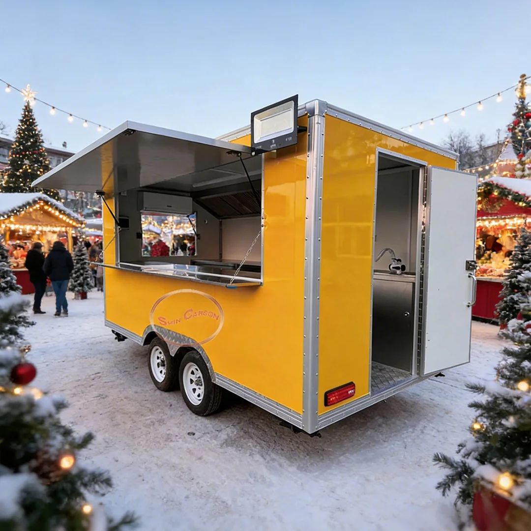 Towable Food Cart with Shelf a - Commercial Kitchen Vendor ulasan dan harga