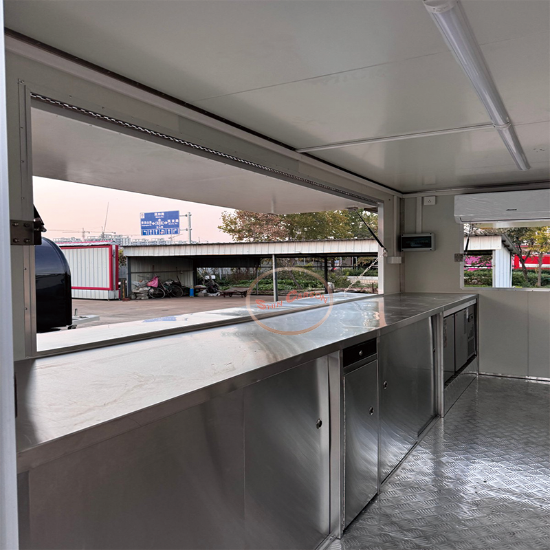 Towable Food Cart with Shelf a - Commercial Kitchen Vendor ulasan dan harga