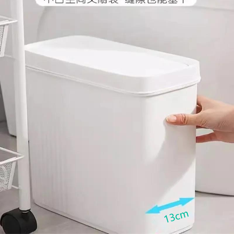 Slim Bathroom Trash Can 13cm N - Commercial Kitchen Bin ulasan dan harga