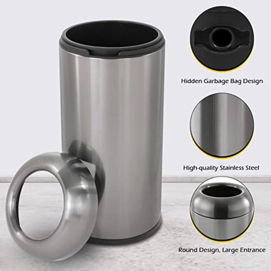 Outdoor Stainless Steel Trash  - Commercial Kitchen Garbage Can ulasan dan harga