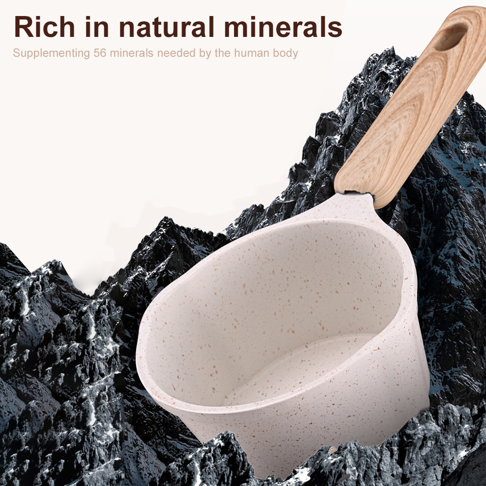 Mini Boiling Pan Wooden Handle - Commercial Kitchen Stove ulasan dan harga