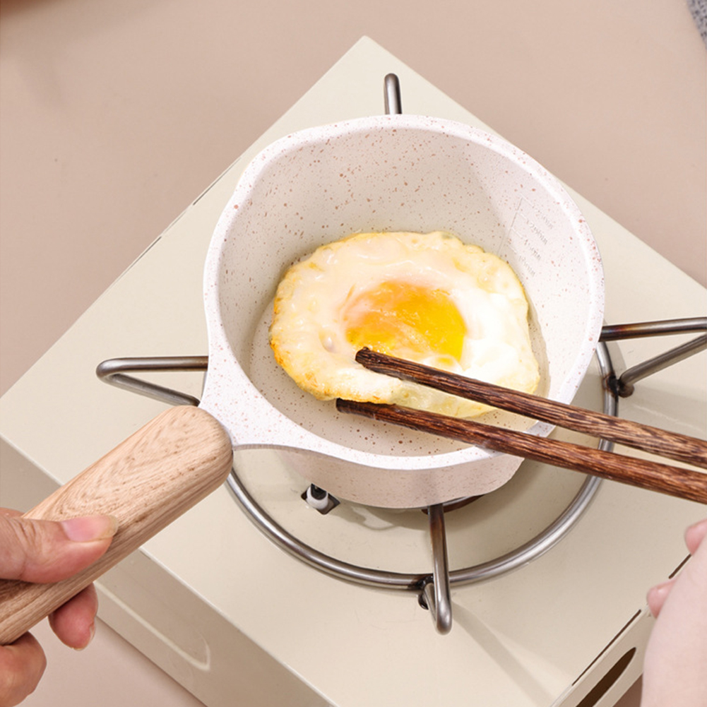 Mini Boiling Pan Wooden Handle - Commercial Kitchen Stove ulasan dan harga