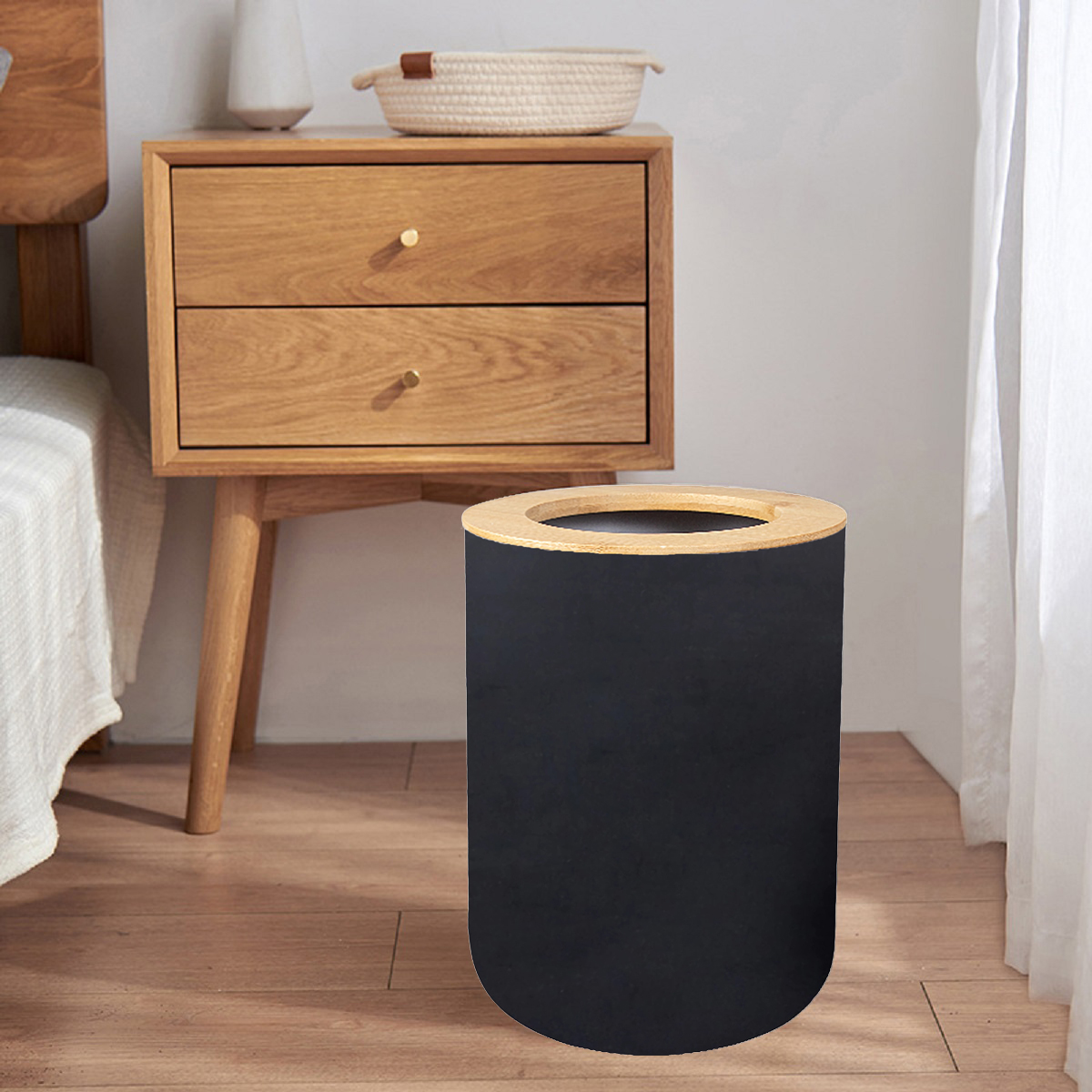 Black Plastic Trash Bin Modern - Commercial Kitchen Bin ulasan dan harga