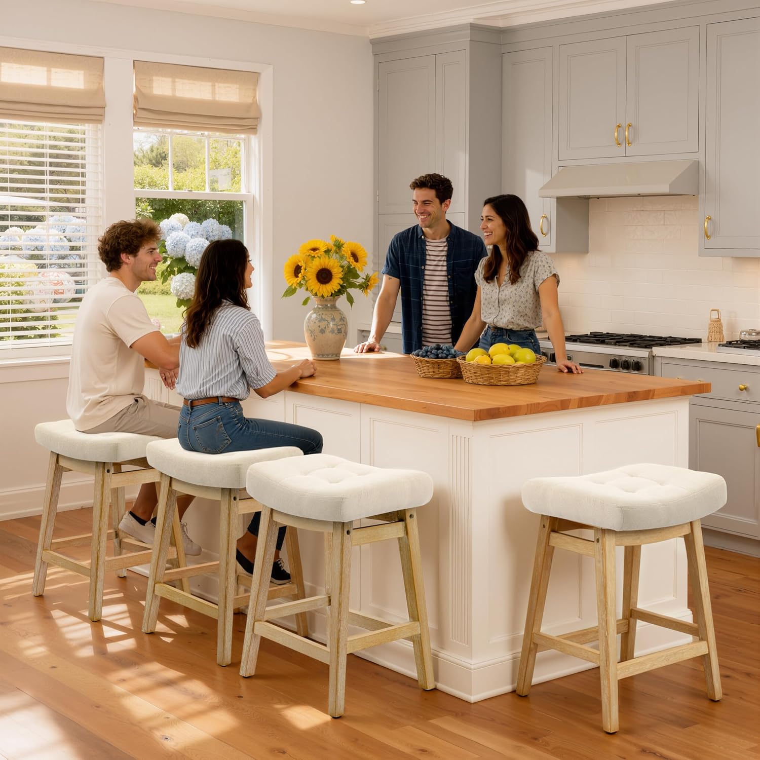 Counter Height Bar Stools Set  - Commercial Kitchen Island ulasan dan harga