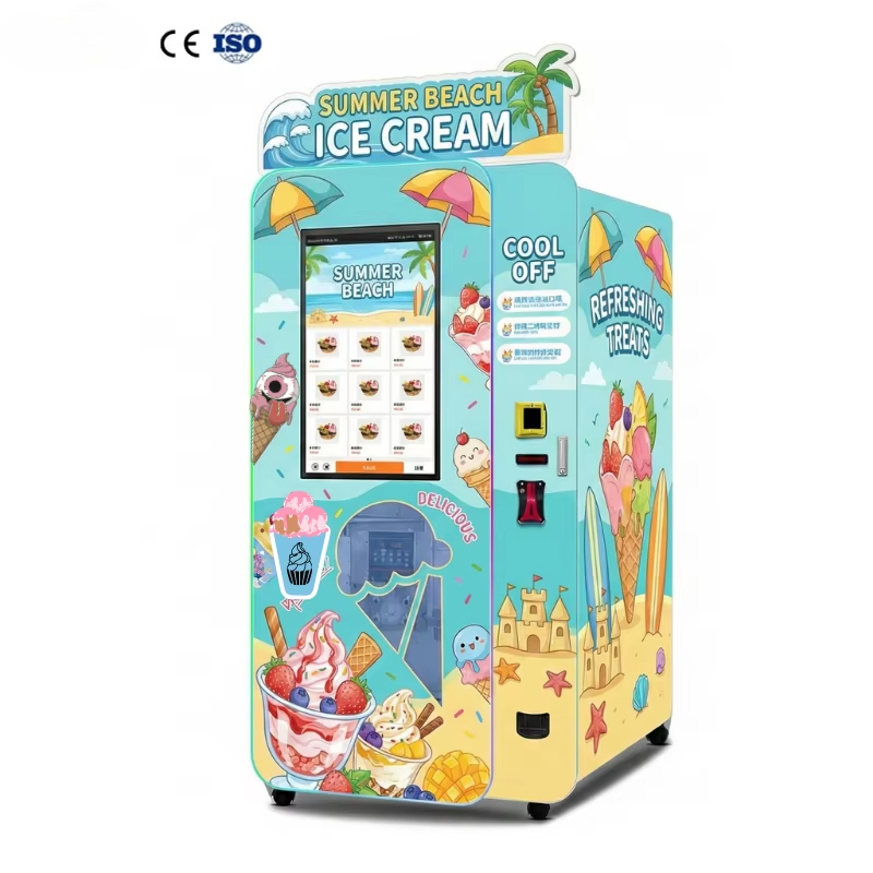 Ice Cream Vending Machine Auto - Soft Serve Ice Cream Machine ulasan dan harga