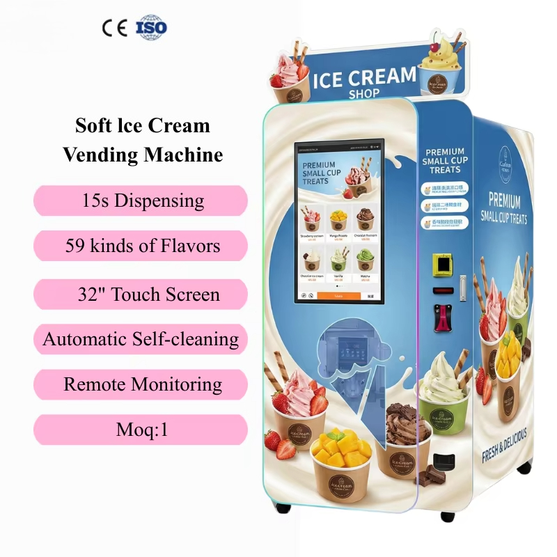 Ice Cream Vending Machine Auto - Soft Serve Ice Cream Machine ulasan dan harga