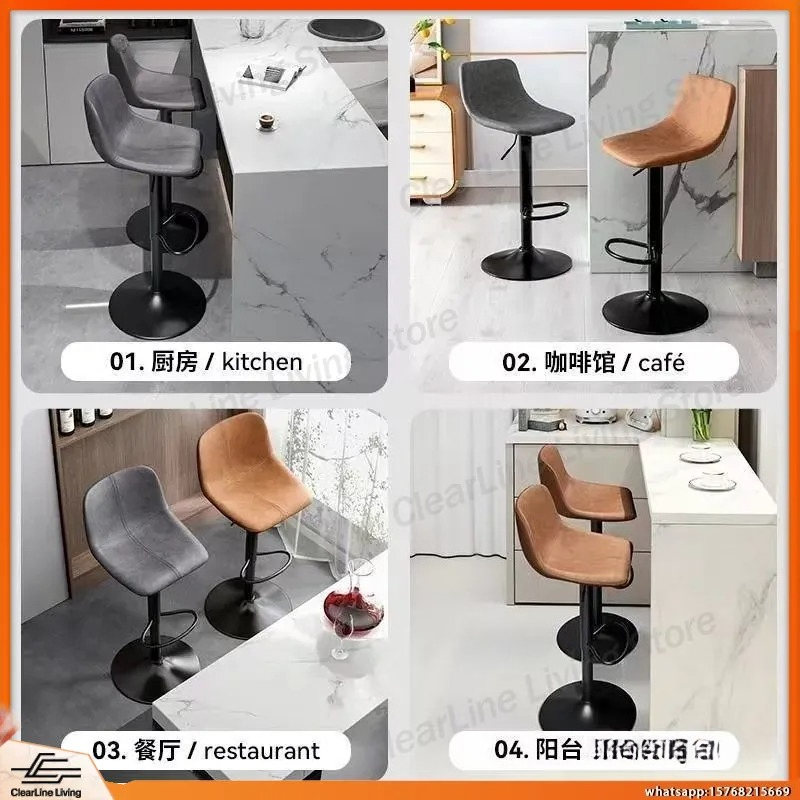 Adjustable Swivel Bar Stool wi - Commercial Kitchen Island ulasan dan harga
