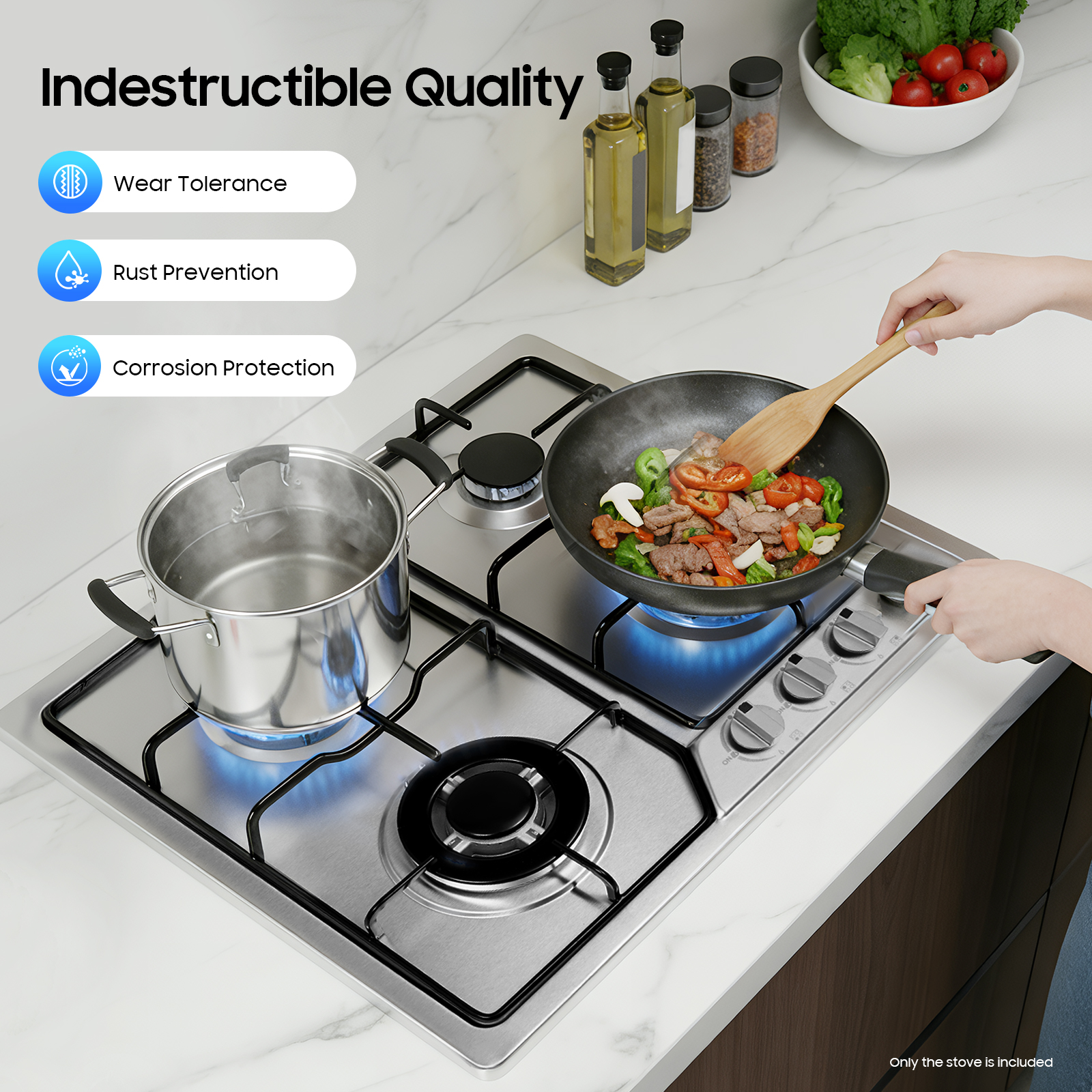 4 Head Eye Stove Gas Stove 58* - Commercial Kitchen Stove ulasan dan harga