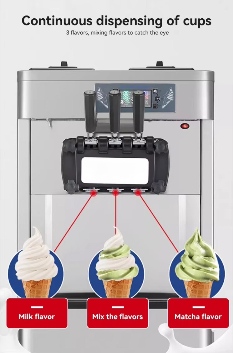 Professional Commercial Automa - Soft Serve Ice Cream Machine ulasan dan harga