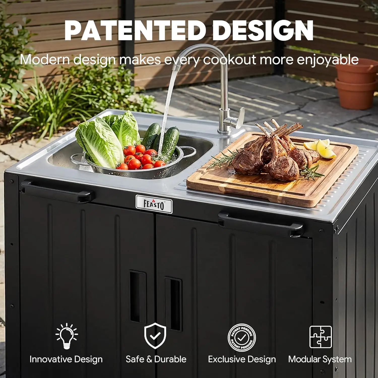 Outdoor Kitchen Island with St - Commercial Kitchen Tap ulasan dan harga