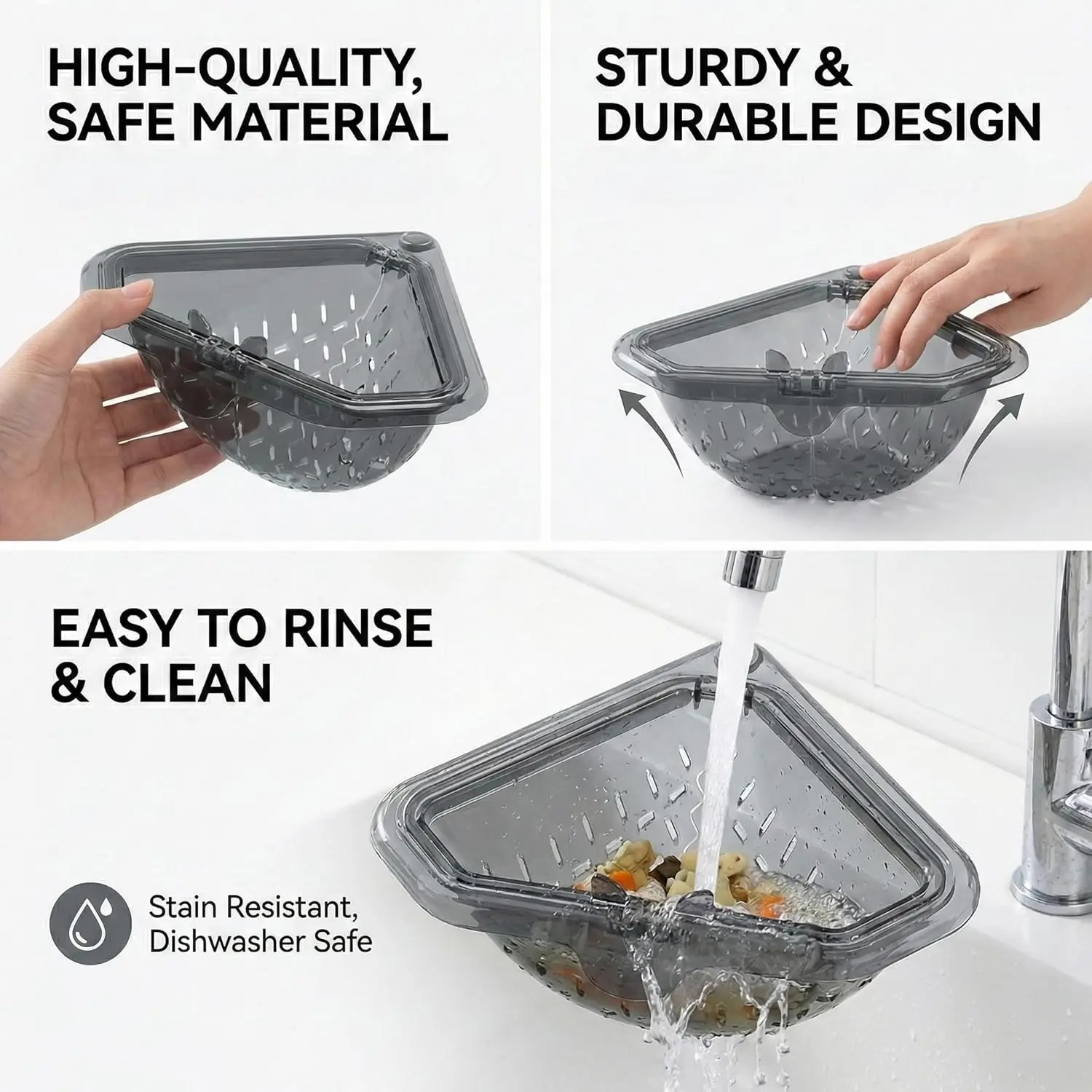 Multifunctional Sink Strainer  - Commercial Kitchen Bin ulasan dan harga