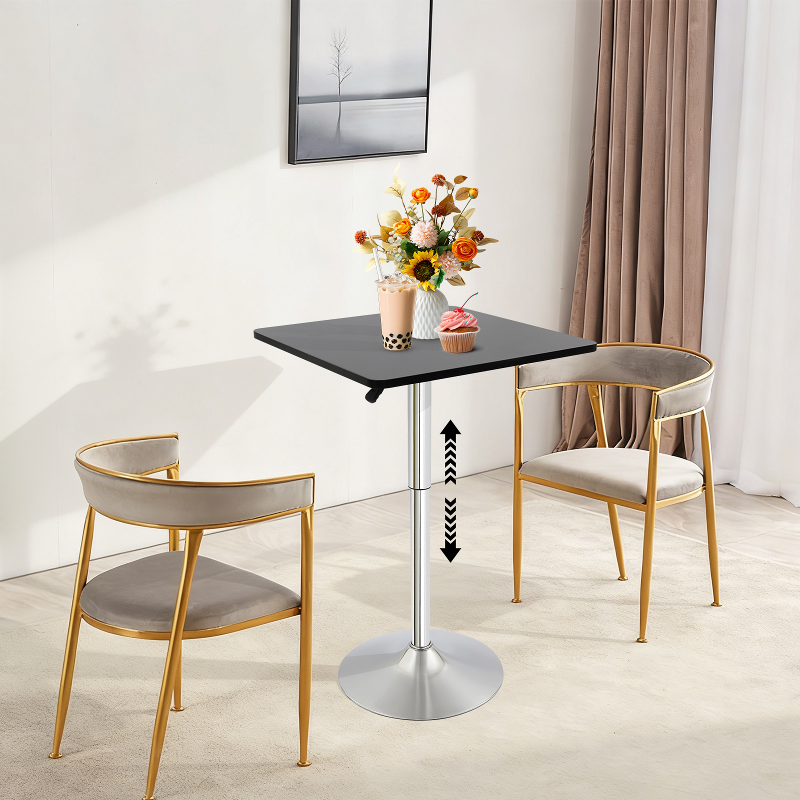 Adjustable Height Bar Table, M - Commercial Kitchen Counter ulasan dan harga