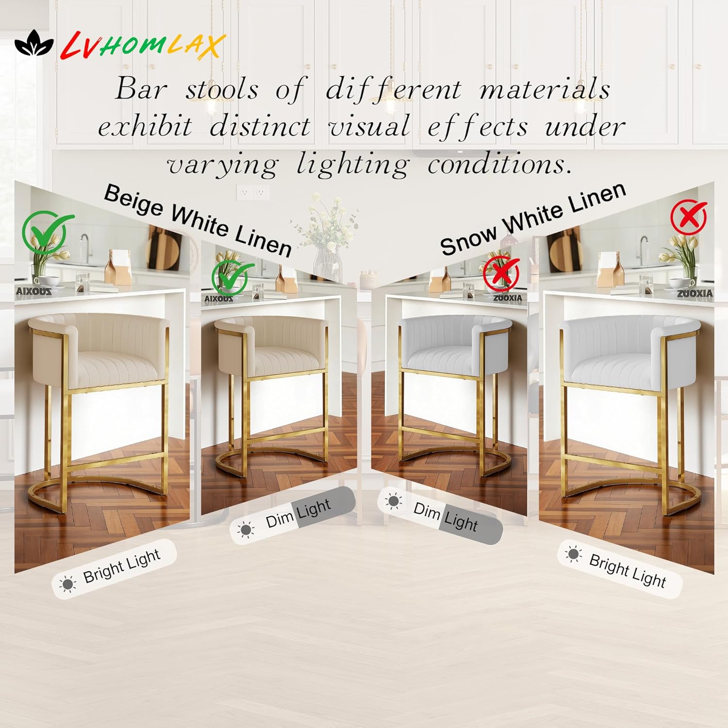 26in Upholstered Counter Heigh - Commercial Kitchen Island ulasan dan harga