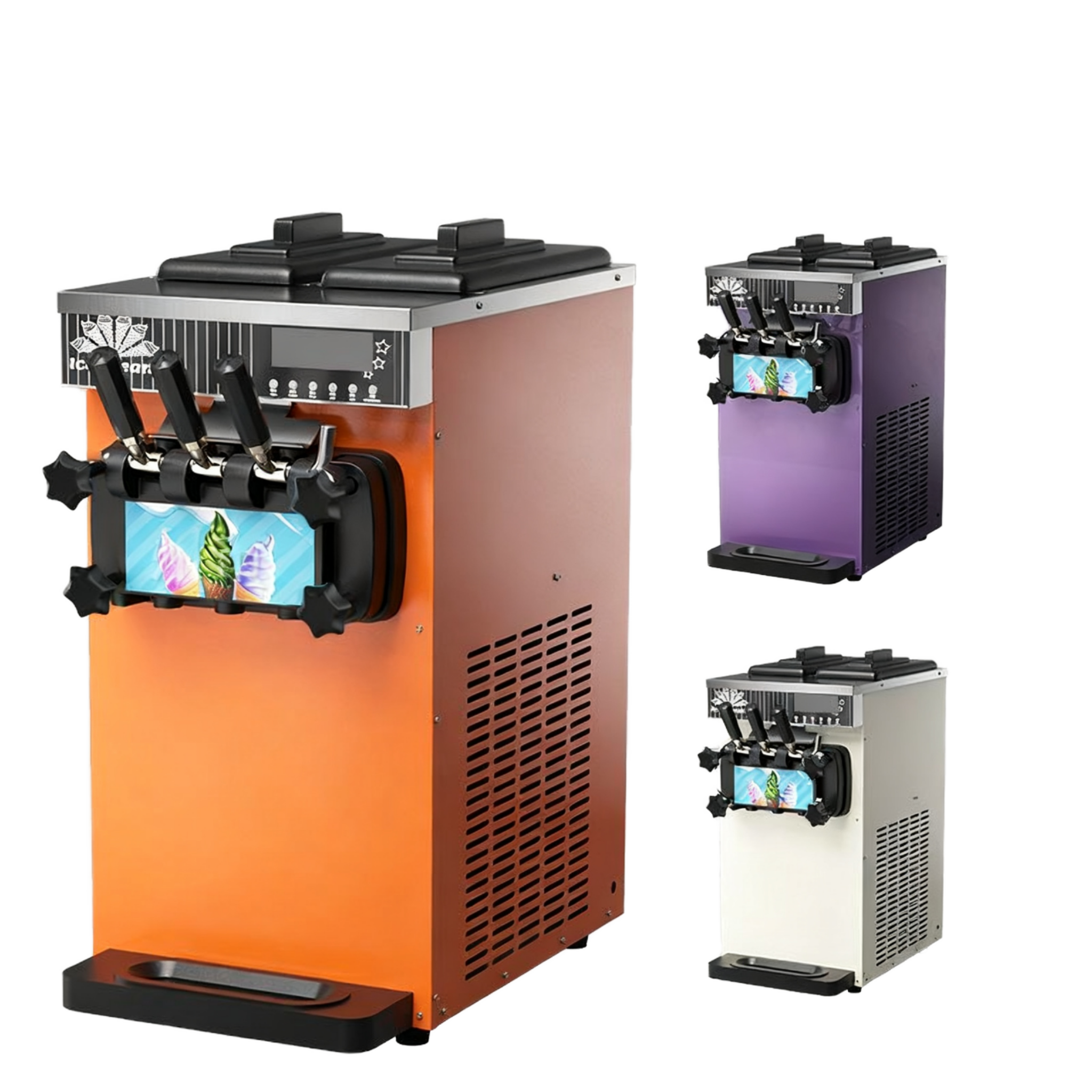 Ice Cream Maker 20-28L/h 3 Fla - Soft Serve Ice Cream Machine ulasan dan harga