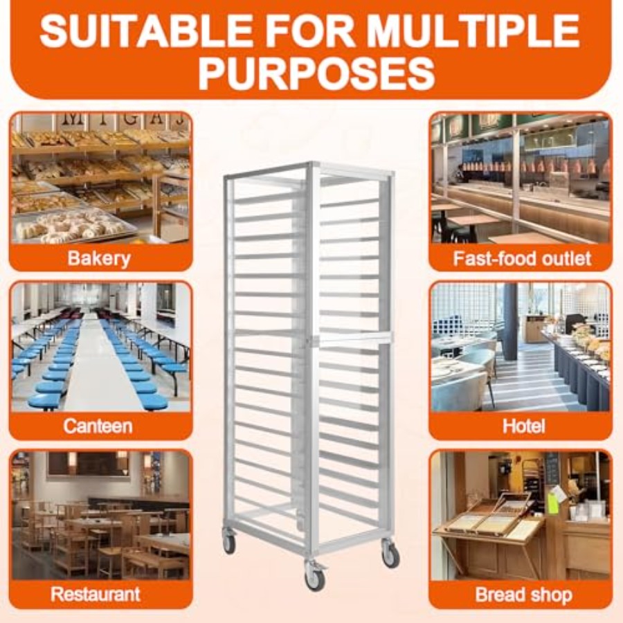 Commercial kitchen bun racks:  - Commercial Kitchen Rack ulasan dan harga