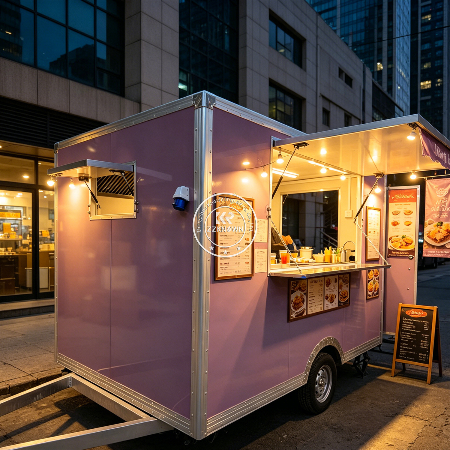 Mobile Fast Food Trailer Cart  - Commercial Kitchen Trailer ulasan dan harga