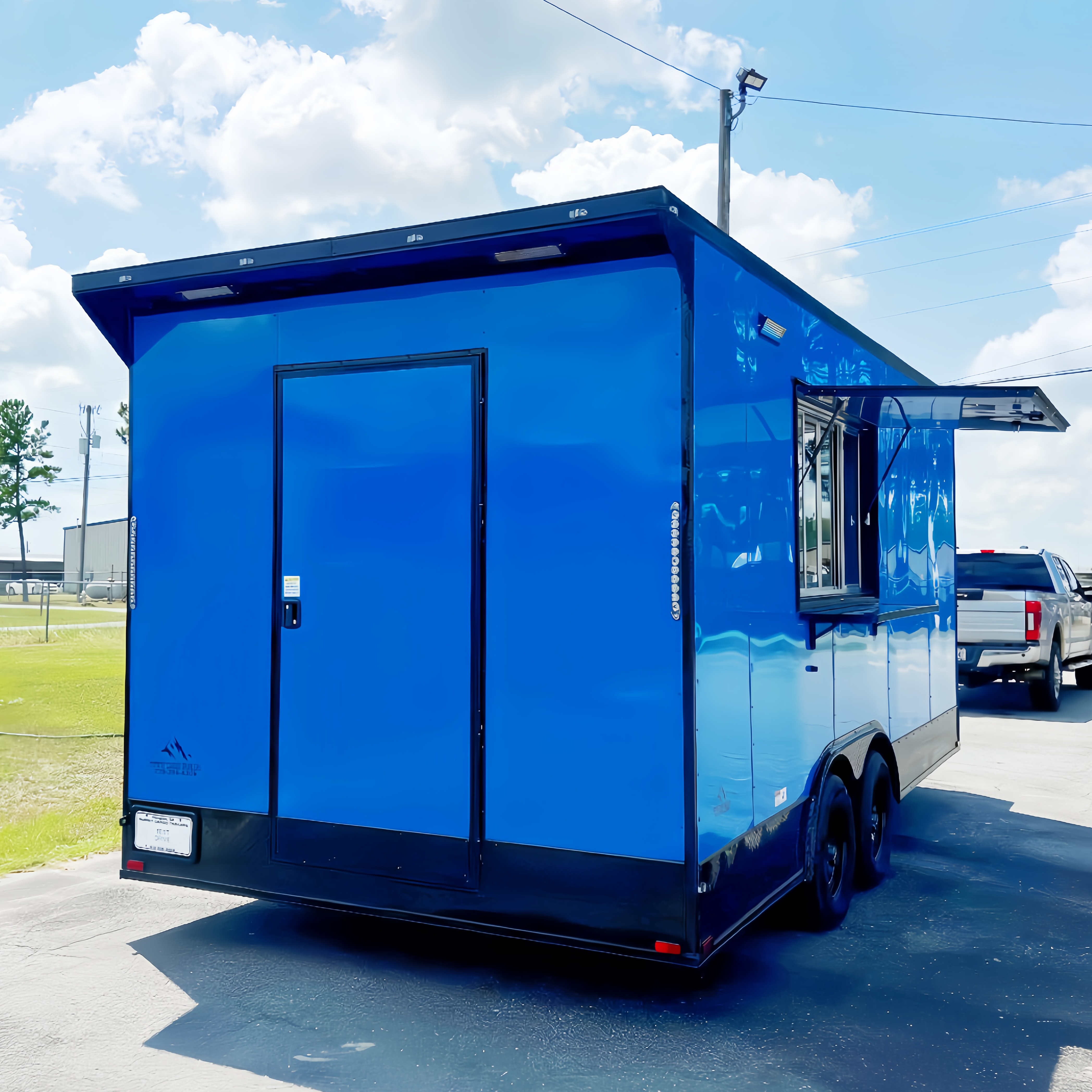 Outdoor Food Truck Trailer wit - Commercial Kitchen Trailer ulasan dan harga