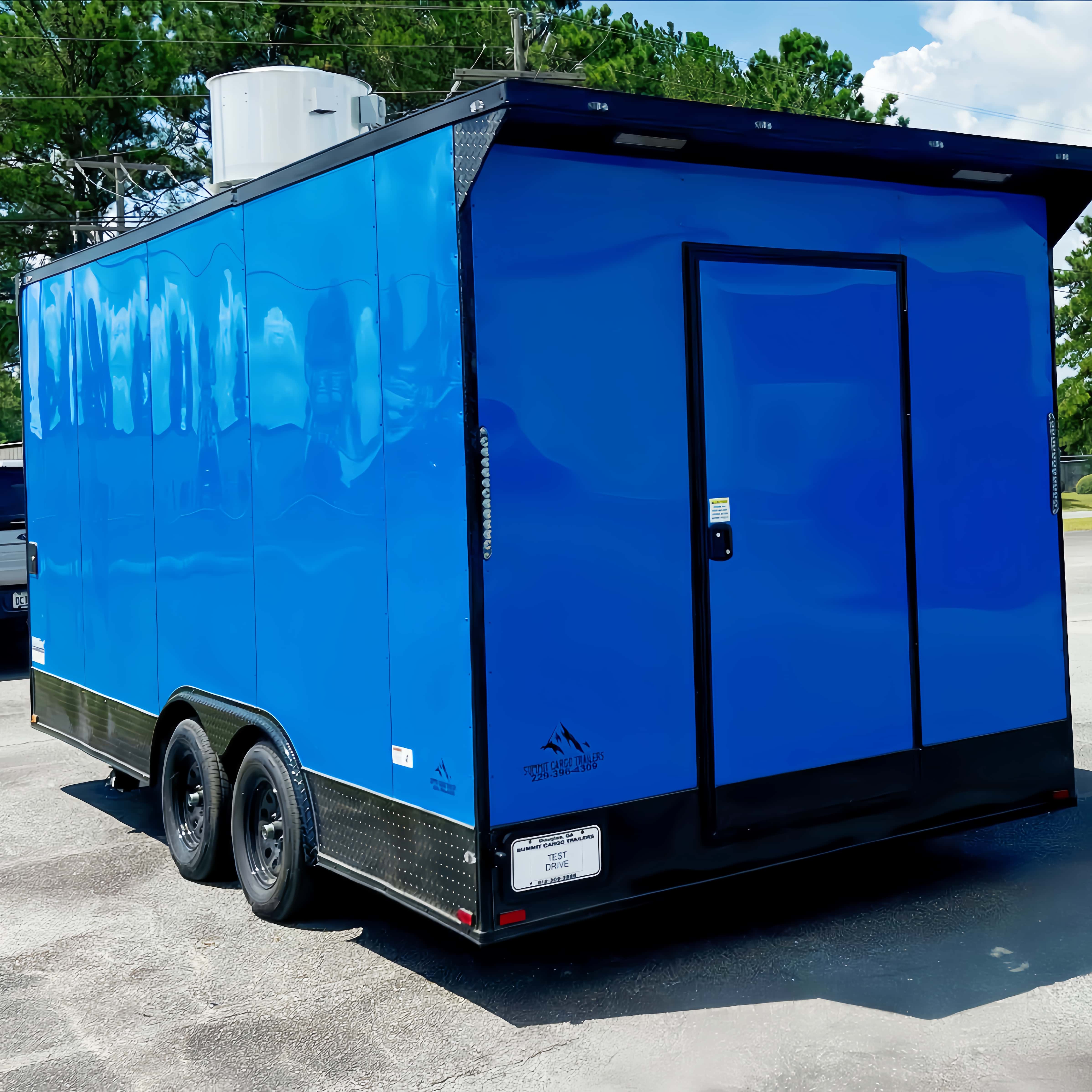 Outdoor Food Truck Trailer wit - Commercial Kitchen Trailer ulasan dan harga