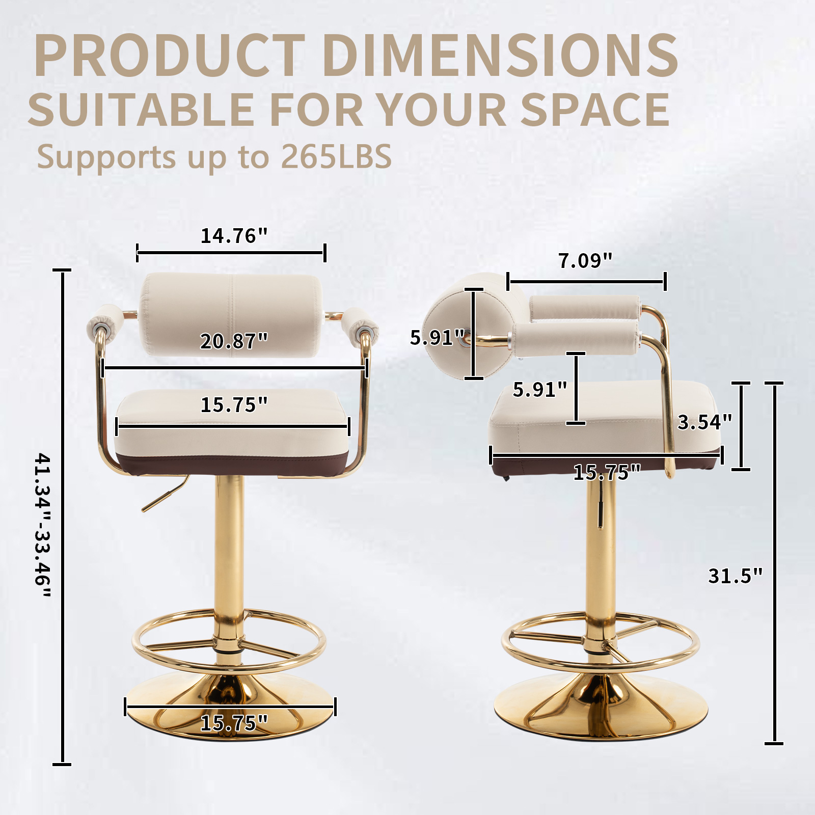 Vigosit Modern Luxury Swivel A - Commercial Kitchen Counter ulasan dan harga