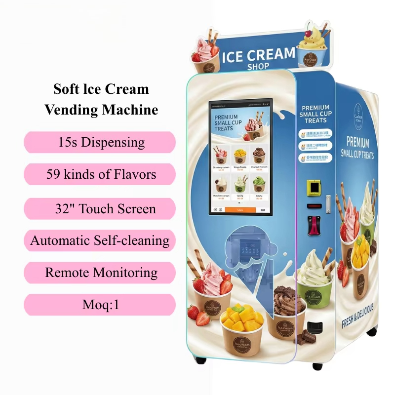 Customized Soft Ice Cream Vend - Soft Serve Ice Cream Machine ulasan dan harga