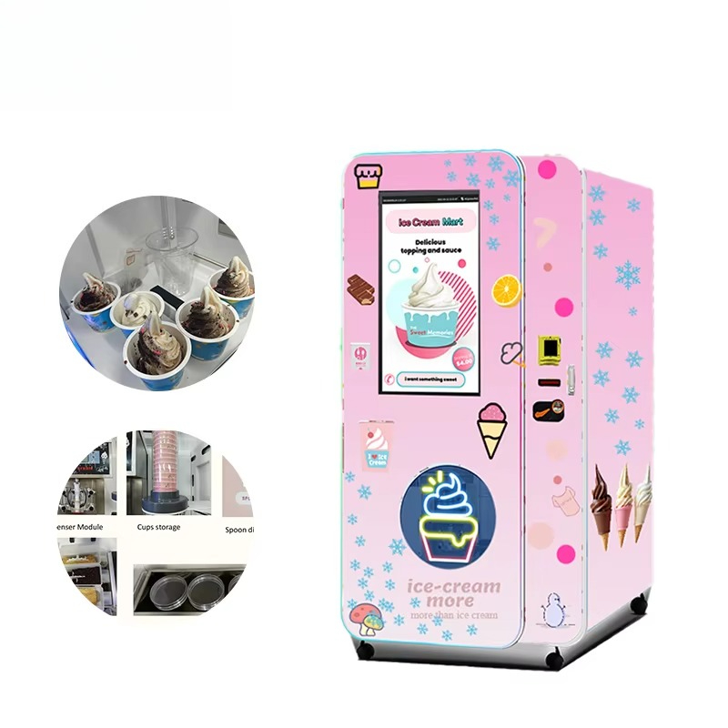 Customized Soft Ice Cream Vend - Soft Serve Ice Cream Machine ulasan dan harga