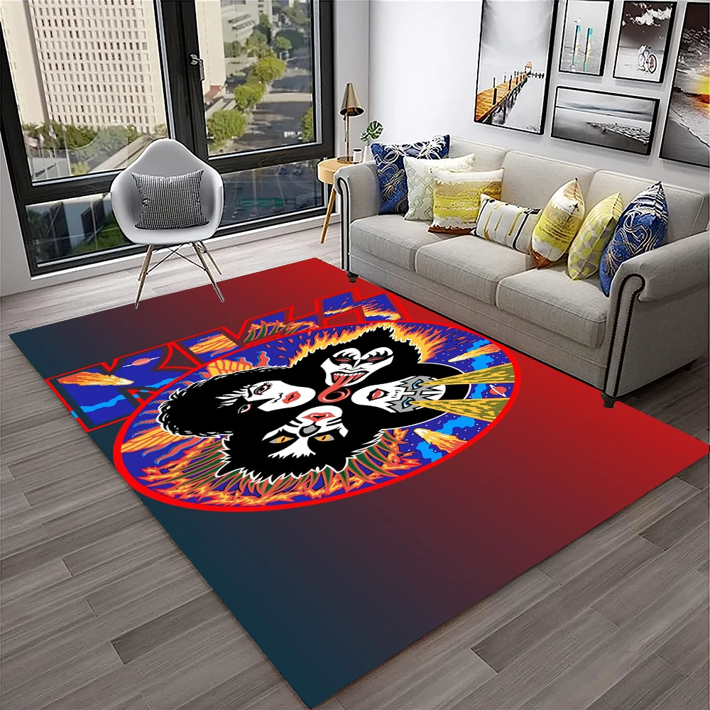 Retro KISS Rock Band Carpet Ru - Commercial Kitchen Mats ulasan dan harga