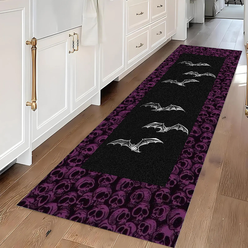 Gothic Skull & Bat Runner Area - Commercial Kitchen Mats ulasan dan harga