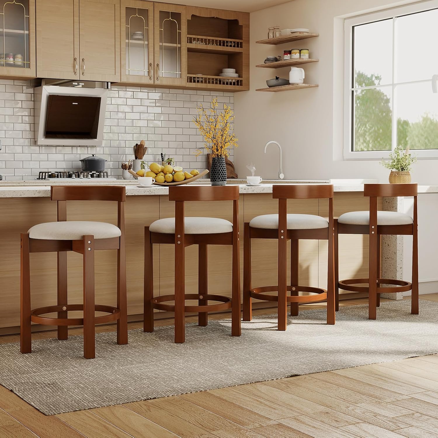 Counter Height Stools Set of 4 - Commercial Kitchen Counter ulasan dan harga
