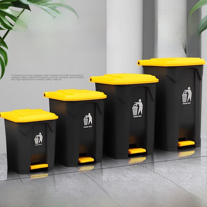Large Capaci Foot Pedal Tra Ca - Commercial Kitchen Garbage Can ulasan dan harga