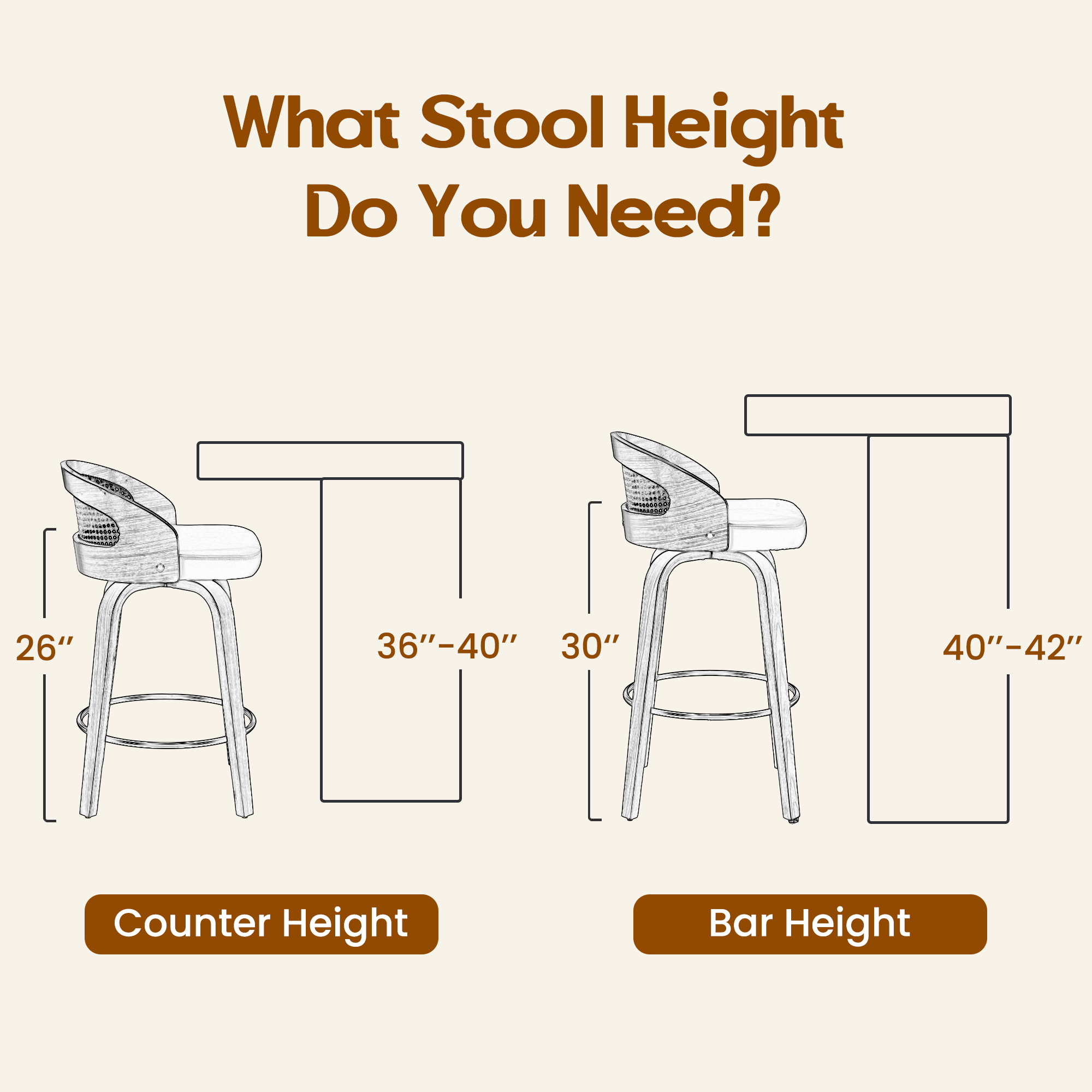 Set of 2 Swivel Bar Stools, Mo - Commercial Kitchen Counter ulasan dan harga