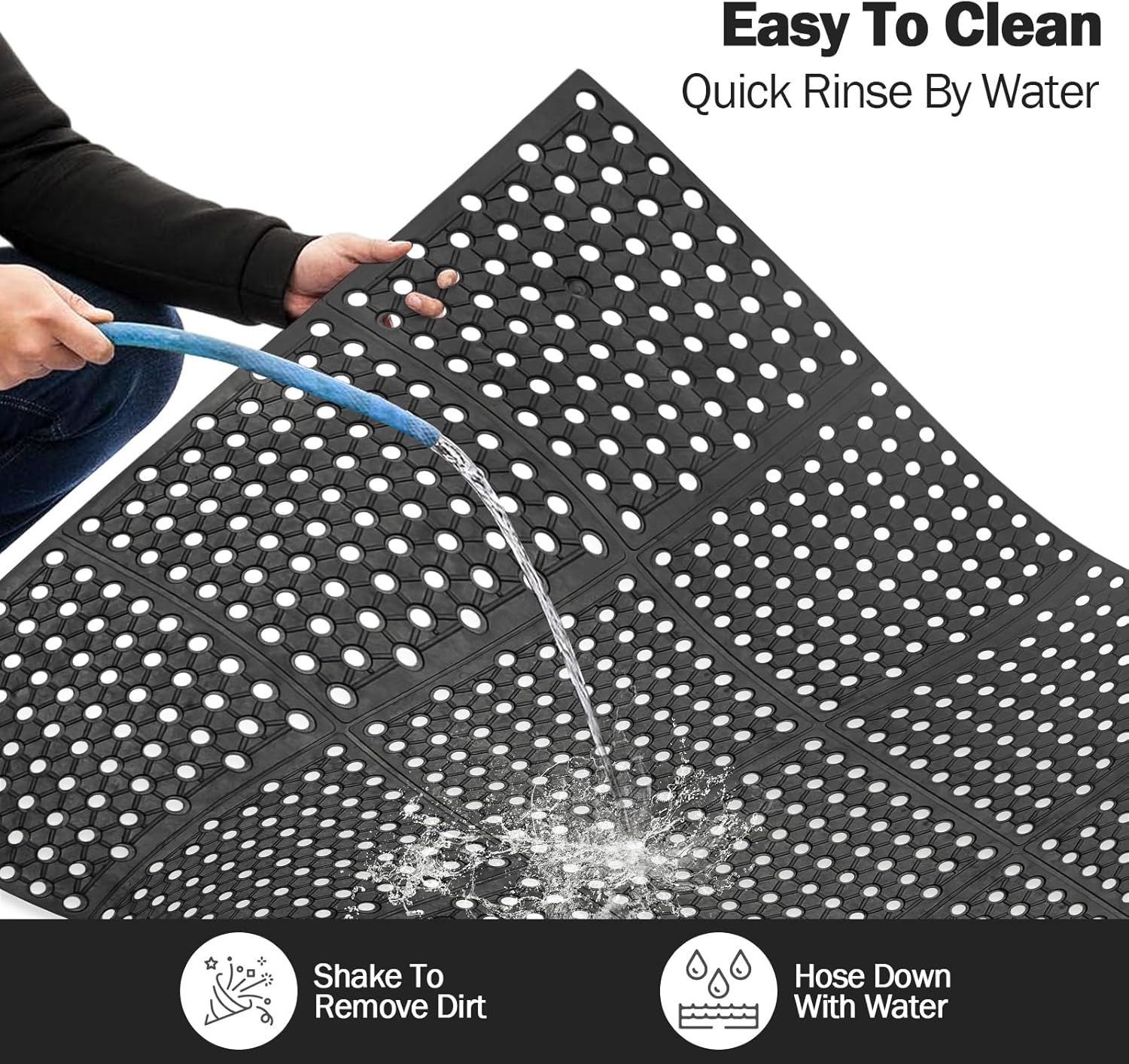 Anti-Fatigue Drainage Rubber M - Commercial Kitchen Mats ulasan dan harga