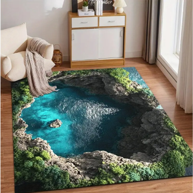 3D Visual Illusion Ocean Scene - Commercial Kitchen Mats ulasan dan harga
